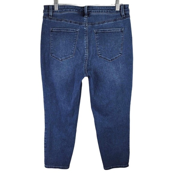 Talbots Jeans Women's Size 12P High-Rise Jegging Crop Medium Wash Stretch Denim - Picture 3 of 10